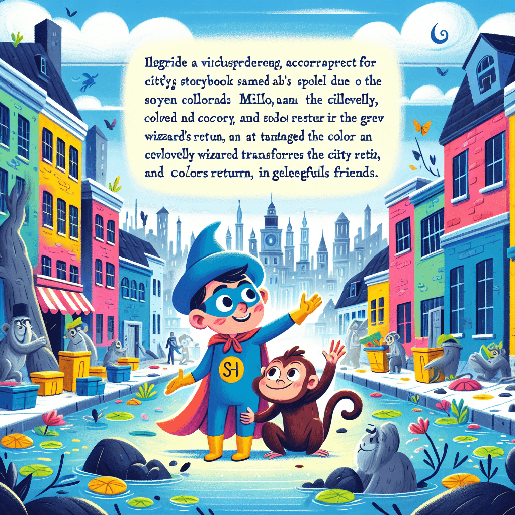 Milo y el Mono Mágico en la Ciudad de los Colores