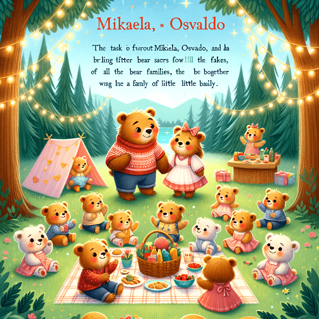 Mikaela, Osvaldo y la Familia de Ositos