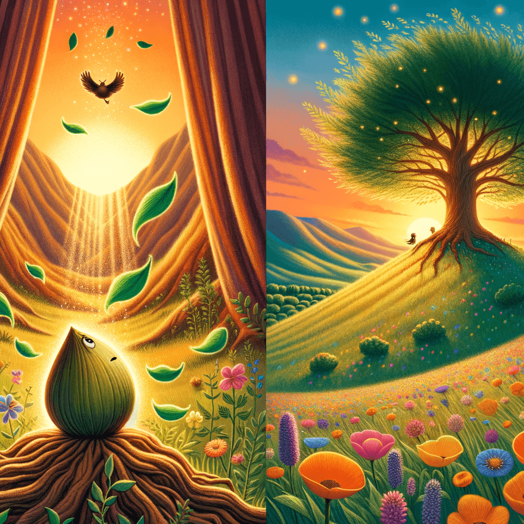 La Pequeña Semilla y el Árbol Gigante